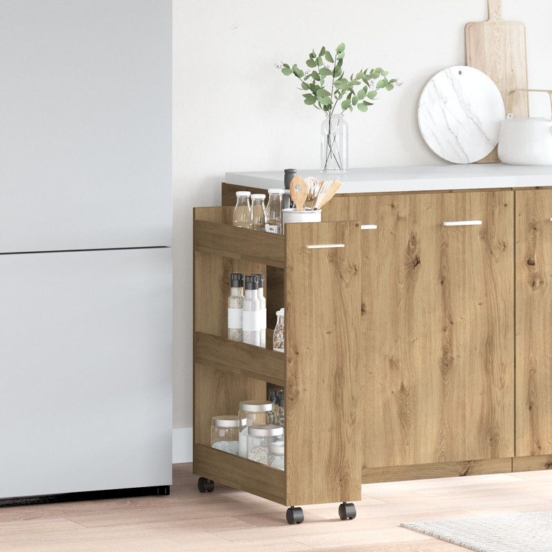 Serving Cart, Artisan Oak