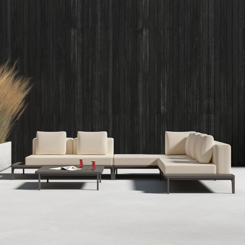 Filmore 6 - Person Modular Patio Conversation Sets with Cushions