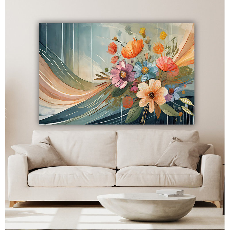 Bouquet de jardin, H 20 po x l 30 po