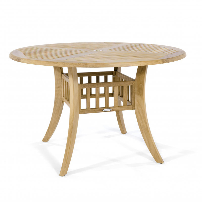 Outdoor Round Teak Dining Table