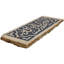 4.5" x 11.75" Marble Decorative Accent Tile in Black/Ivory/Tan