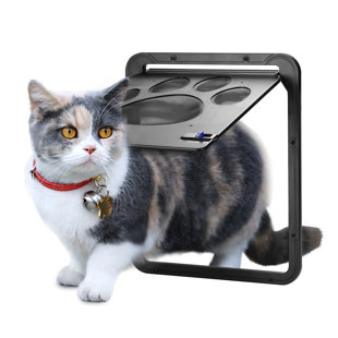 9.8'' W x 11.8'' H Plastic Door Mounted Pet Door