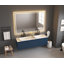 Miroir de salle de bain mural à DEL avec lumière élevée et anti-buée-552833267-552833266