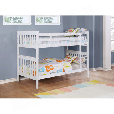 Madison White Twin Over Twin Bunk Bed