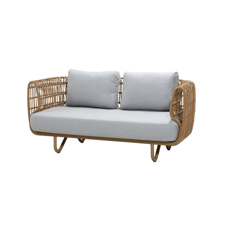 Nest 2-Seater Loveseat Outdoor, Natural, Light Gray