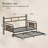Twin Daybed with Trundle, Double Storage, Charging Station and LED Lights