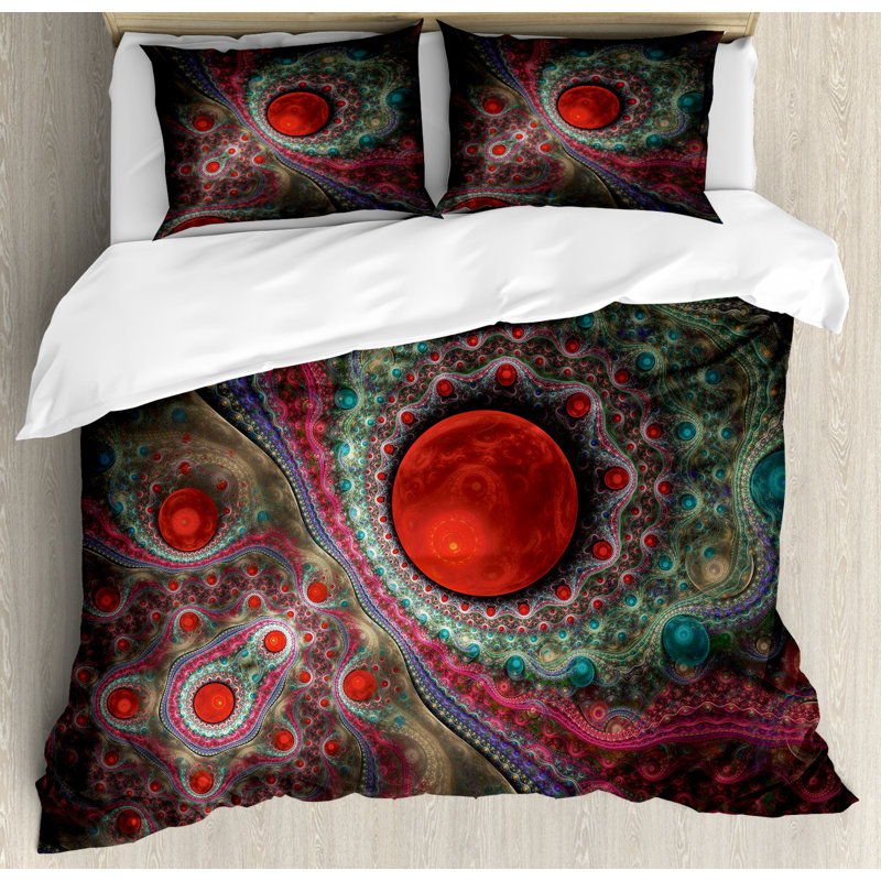 Eclectic Duvet Cover, King Duvet Cover + 2 Shams