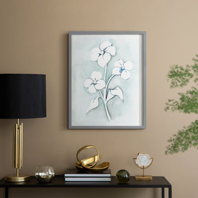 «Bohemian Blue I», reproduction encadrée - bois massif