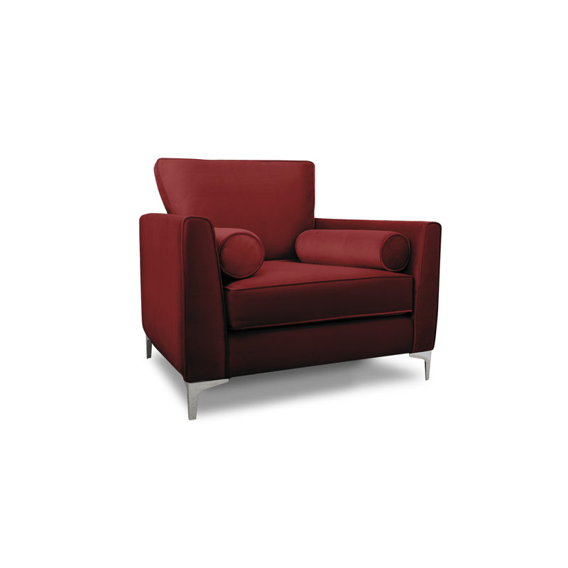 Kyle Upholstered Armchair, Red