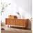 39.37" Brown Rectangular Solid Wood Shoe Storage