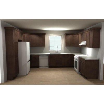 Dwelling Livingston U-Shape Pre-Assembled Kitchen Cabinet