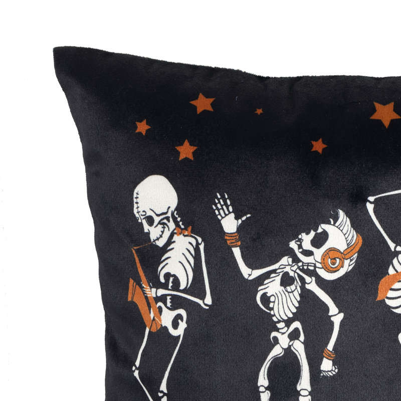 Rocking Skeleton Skeleton Square Throw