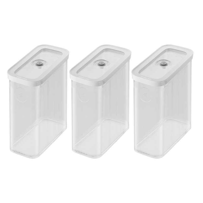 ZWILLING Fresh & Save Cube Box, Cereal Set, 3-Pc, Medium X-Tall Cube, 3M Containers, 3-Qt