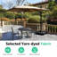Parasol de patio en porte-à-faux 10 pi avec rotation à 360 ° et réglage de l'inclinaison-205685398