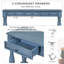 63" Wide 3 - Drawer Credenza Solid Wood Office Storage Cabinet-1471547087