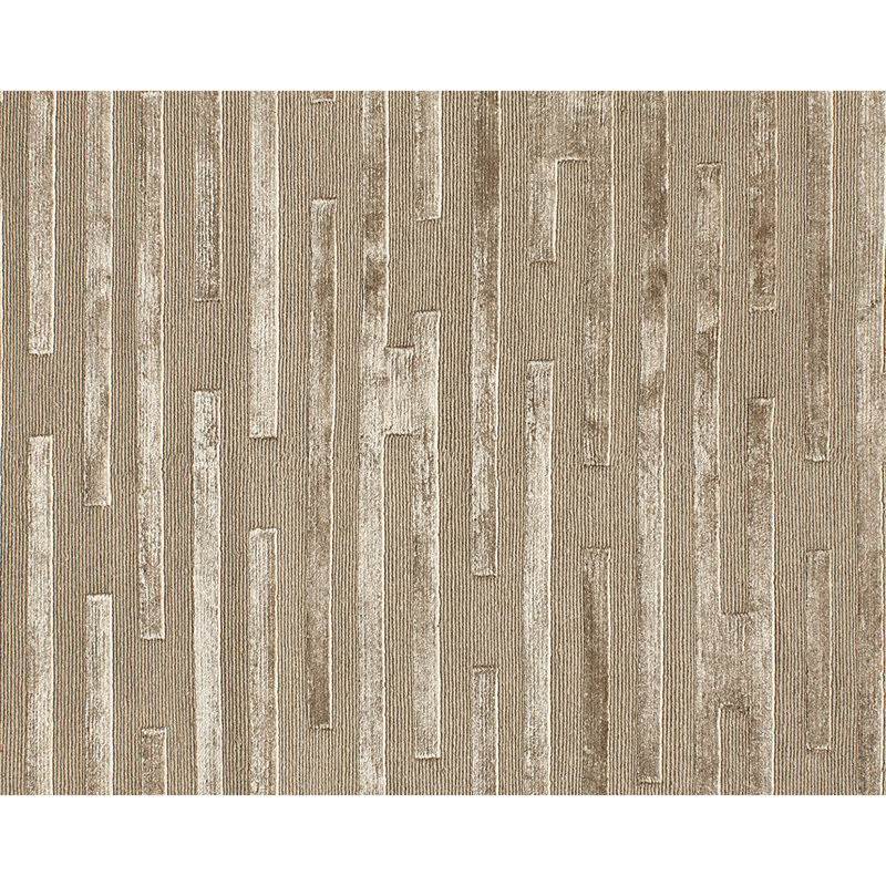 Striped Area Rug in Mouse, Rectangle 6' x 9'