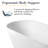 71" W Freestanding Stone Resin Soaking Bathtub with Drain Pipe