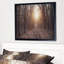«Forest Pathway View at Sunset», photographie encadrée sur toile-26690592