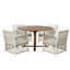 Ensemble de table de salle à manger extensible 5 pièces Modern