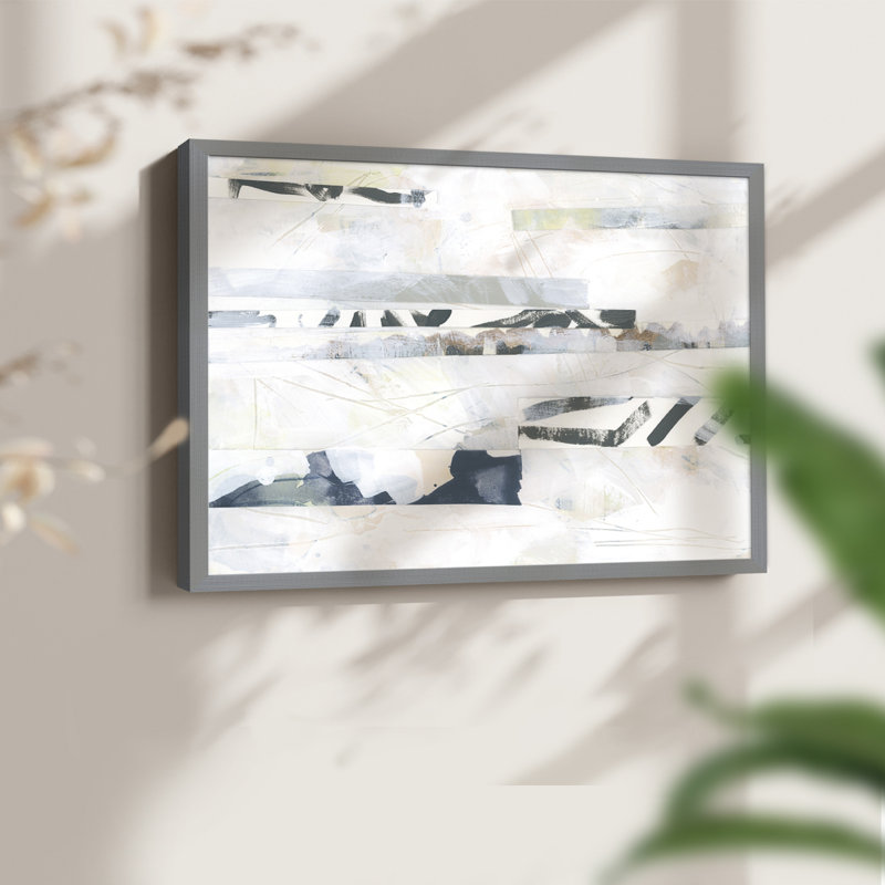 Pattern Camouflage I -Framed Print - Restickable, 11" H x 14" W, Gray