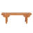 Natural Solid Wood Carved Bench
