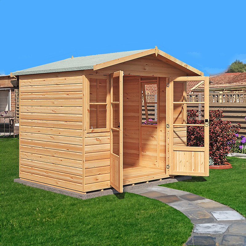 Pisogne 8 x 6 Ft Shiplap Summer House, No