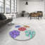 Tapis violet/rouge/vert à motif-13227322