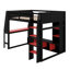 Lit mezzanine avec bureau Gaming