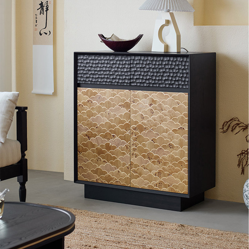 Medieval-style living room entrance cabinet