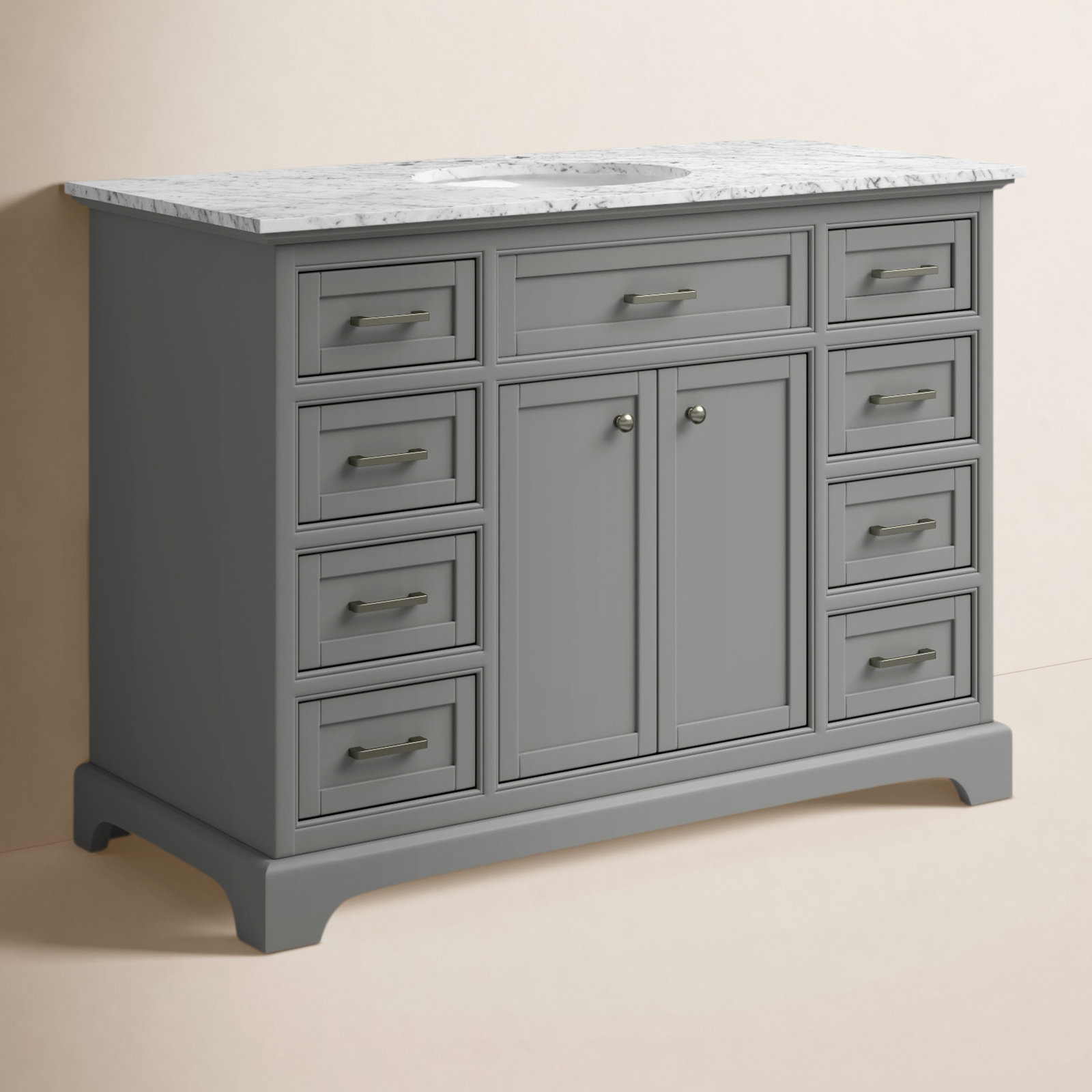 Hermes 48'' Single Bathroom Vanity, Gray
