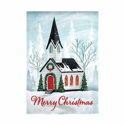 Drapeau de jardin Winter Church