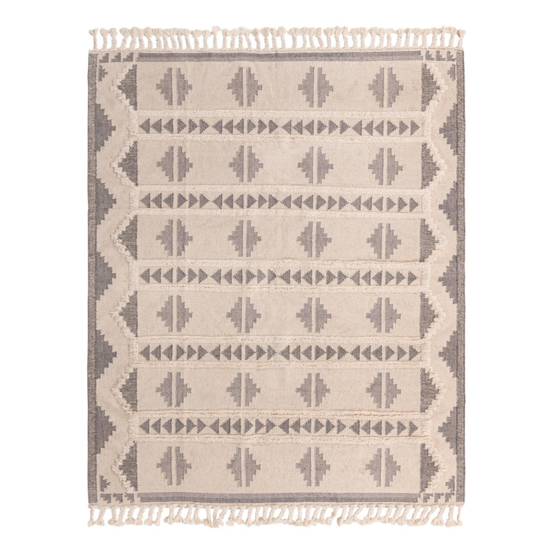 Eylin Performance Wool Geometric Indoor Rug, Rectangle 8' x 10'
