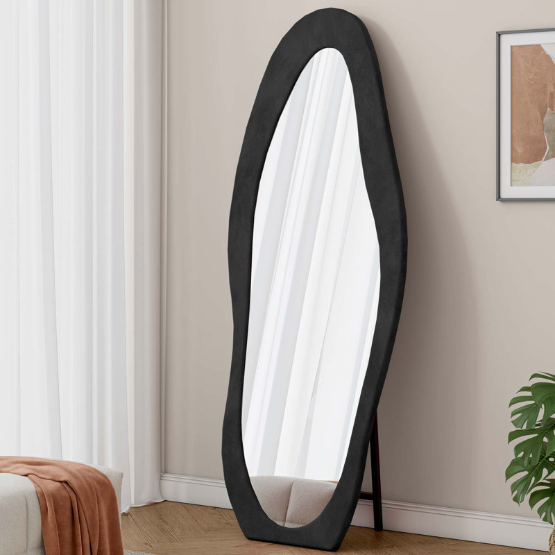 63" X 24" Full Length Mirror, Black