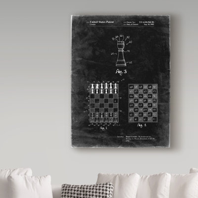 «Chess Board» de Manilo, reproduction d'art sur toile tendue
