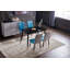 Ashland Engineered Marble Dining Table with Black Metal Legs-1623970296
