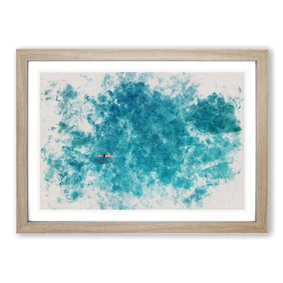Swimmer in the Sea - Picture Frame Painting