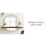 Rose Round Mirror with Shelves