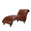 Chaise longue capitonnée en similicuir sans accoudoirs-62150224