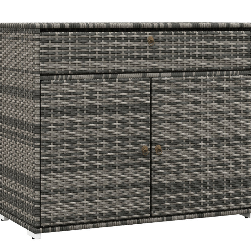 Rangement pour serviettes de bain et rangement pour piscine - Accessoire armoire autoportante avec tiroir pour spa