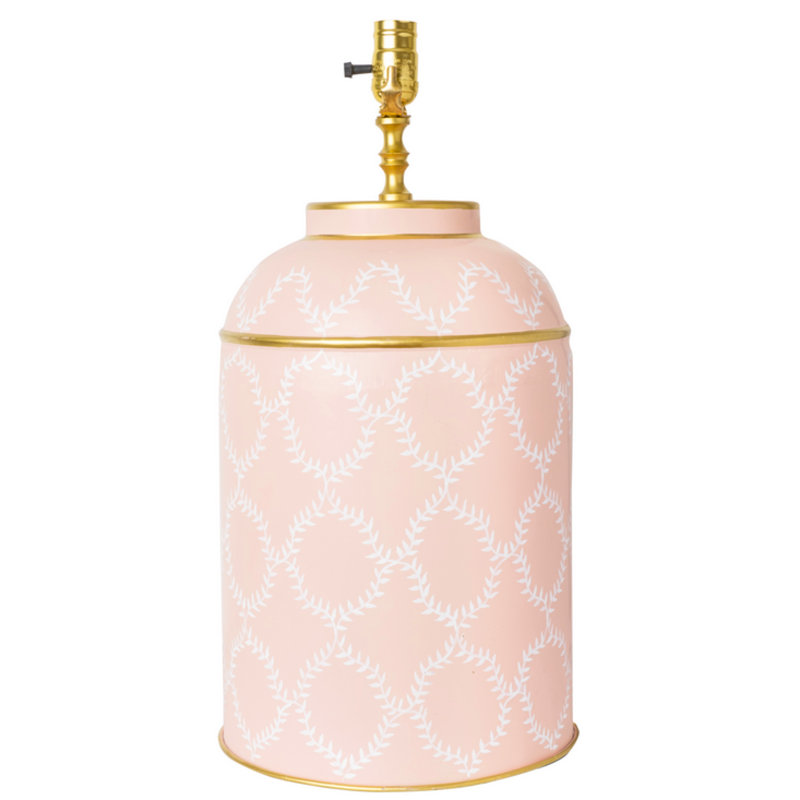Lannister Metal Lamp, Pale Pink