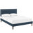 Virginia Platform Bed with Squared Tapered Legs-27773077-27773078