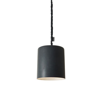1 - Light Black Drum Pendant