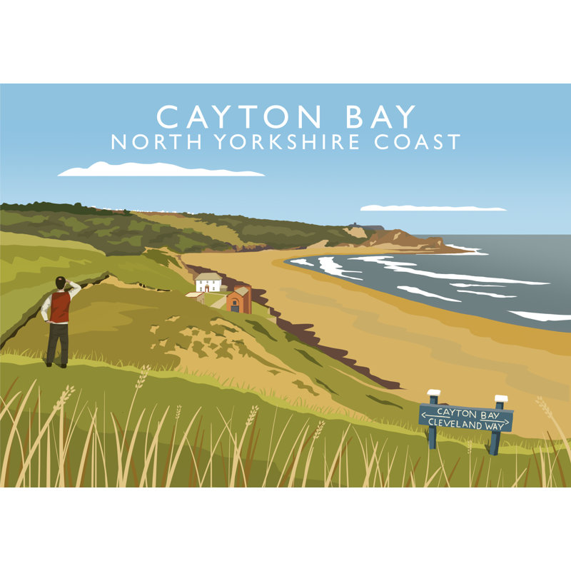 Cayton Bay by Richard O'Neil - Print, No Frame, 30 cm H x 40 cm W x 1 cm D