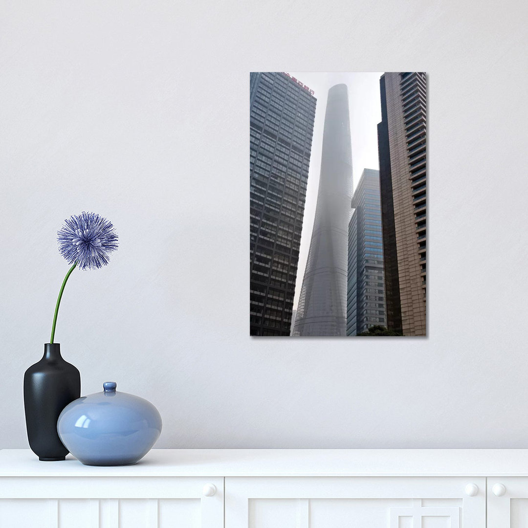Shanghai Tower And High-rise In Pudong, Shanghai, China by Keren Su - Wrapped Canvas Gallery-Wrapped Canvas Giclée