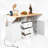 Rectangular Extendable Dining Table with 2 Drop Leaf for 4-1128554086