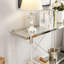 Console moderne en verre transparent