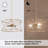 3-Light Modern Glam Cage Pendant Lighting