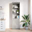 Highboard 50X35x180 Cm Engineered Wood-1897897321