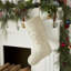 Tacked Snowflake Stocking