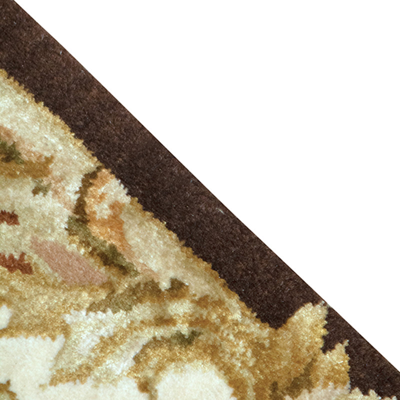 Handmade Silk and Wool Area Rug